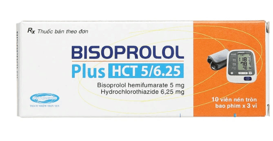 Thuốc Bisoprolol Plus HCT 5/6.25 Savi điều trị tăng huyết áp từ nhẹ đến vừa (3 vỉ x 10 viên)